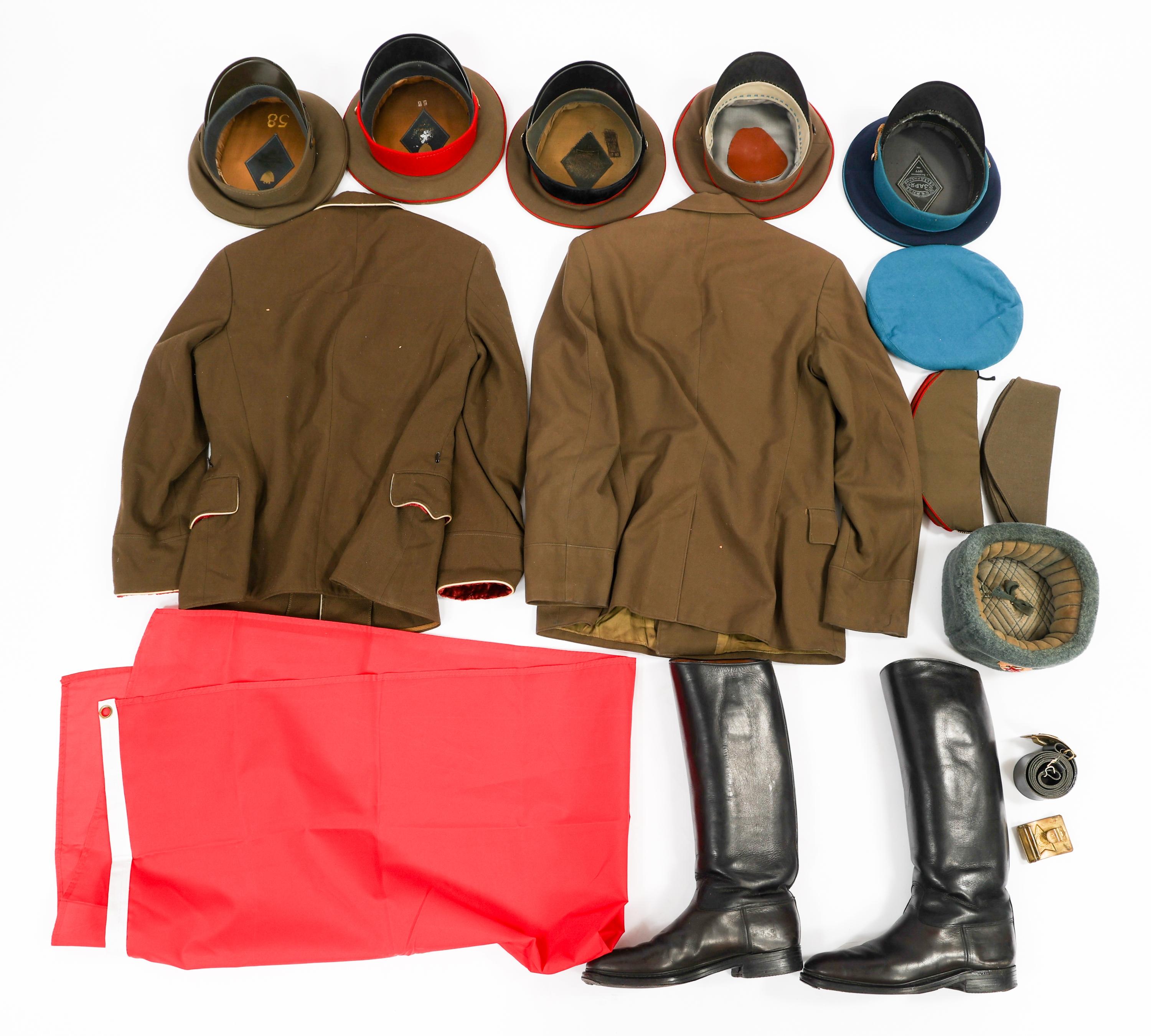 COLD WAR SOVIET UNION UNIFORM ITEMS & HEADGEAR