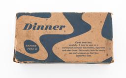 WWII US D & K-RATION FIELD DINNER KIT UNOPENED