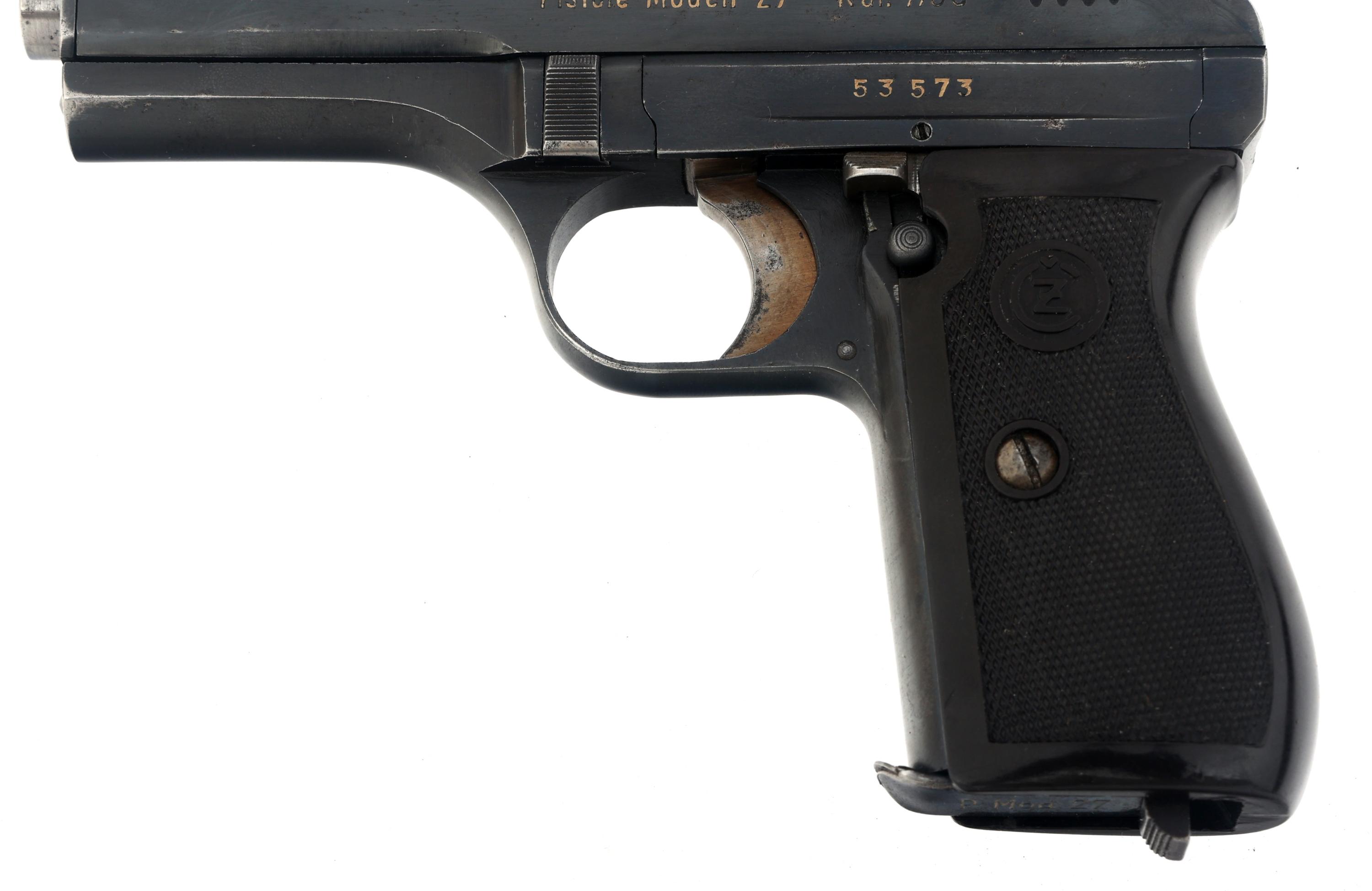 WWII GERMAN CZ MODEL 27 7.65mm CALIBER PISTOL