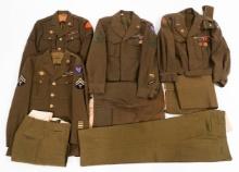 WWII ARMY OFFICER & ENLISTED UNIFORMS