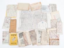 WWII US & GERMAN MAPS OF EUROPE