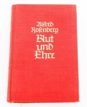 WWII GERMAN ALFRED ROSENBERG "BLUT UND EHRE" BOOK
