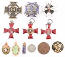 WWI - WWII EUROPEAN MILITARY MEDALS & BADGES