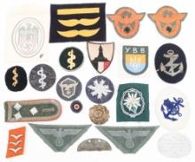 WWII GERMAN HEER, LUFTWAFFE & POLICE INSIGNIA