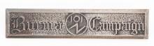 WWII US ARMY OSS 101 DETACHMENT BURMA CAMPAIGN BAR