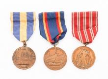 USN YANGTZE, SPANISH, & NICARAGUAN CAMPAIGN MEDALS