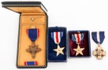 WWII US DISTINGUISHED SERVICE CROSS & MEDALS