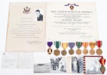 KOREAN WAR US NAVY VP-22 KIA PURPLE HEART GROUPING