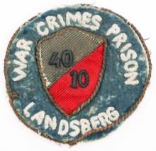 POST WWII US WAR CRIMES PRISON THEATER MADE PATCH