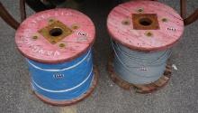 LOT - SPOOLS OF 5/16" 1X7 EHS GALVANIZED STEEL GUY WIRE (4 SPOOLS)