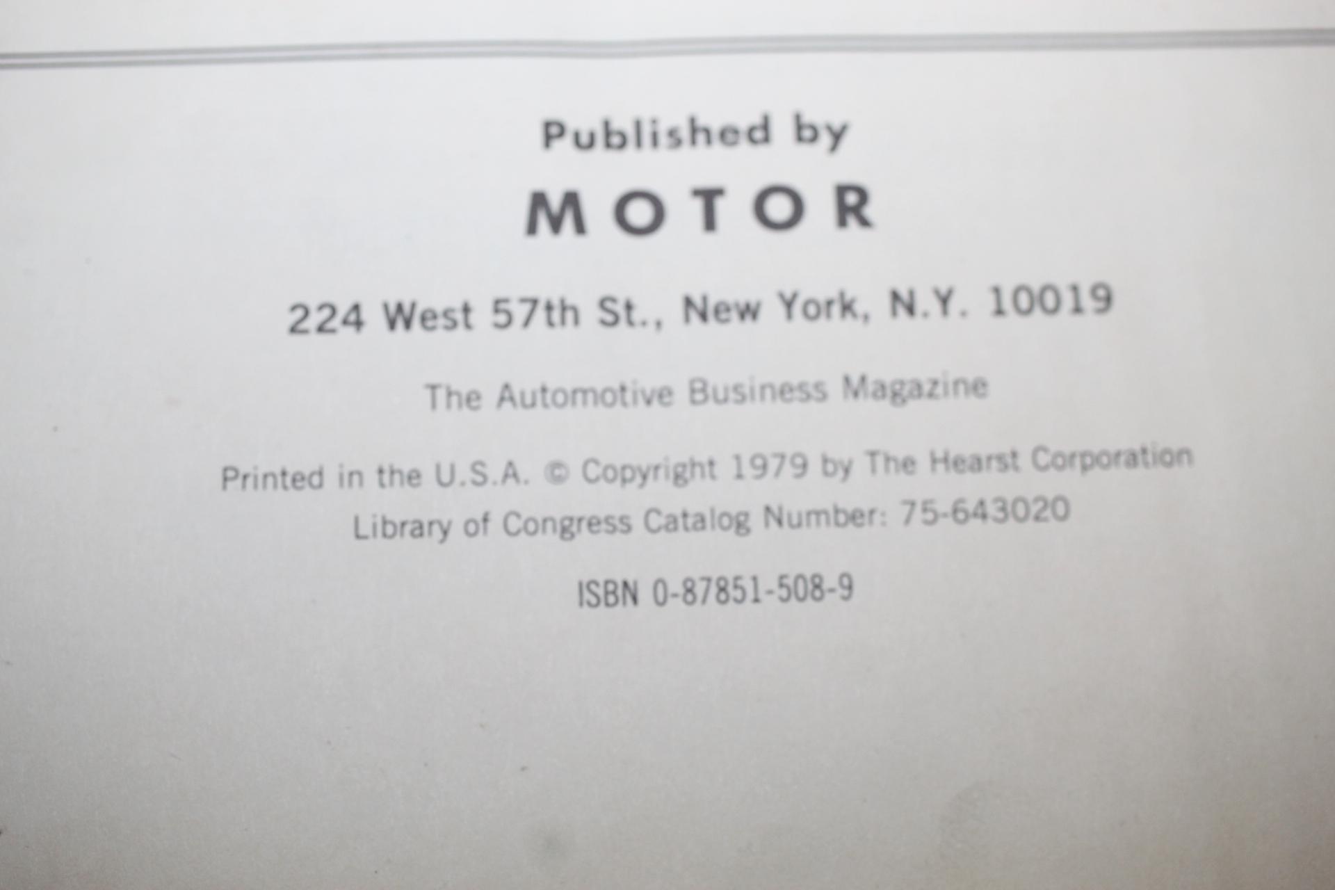 Auto Repair Manual 1980 Book, 1975-1980 Models, 43rd Edition, 1979, Motor, Hard Cover