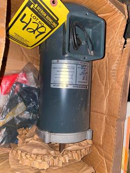 (2) General Electric 1 HP Electric Motors, 180 V DC Motor, 1725 RPM, 56 Frame