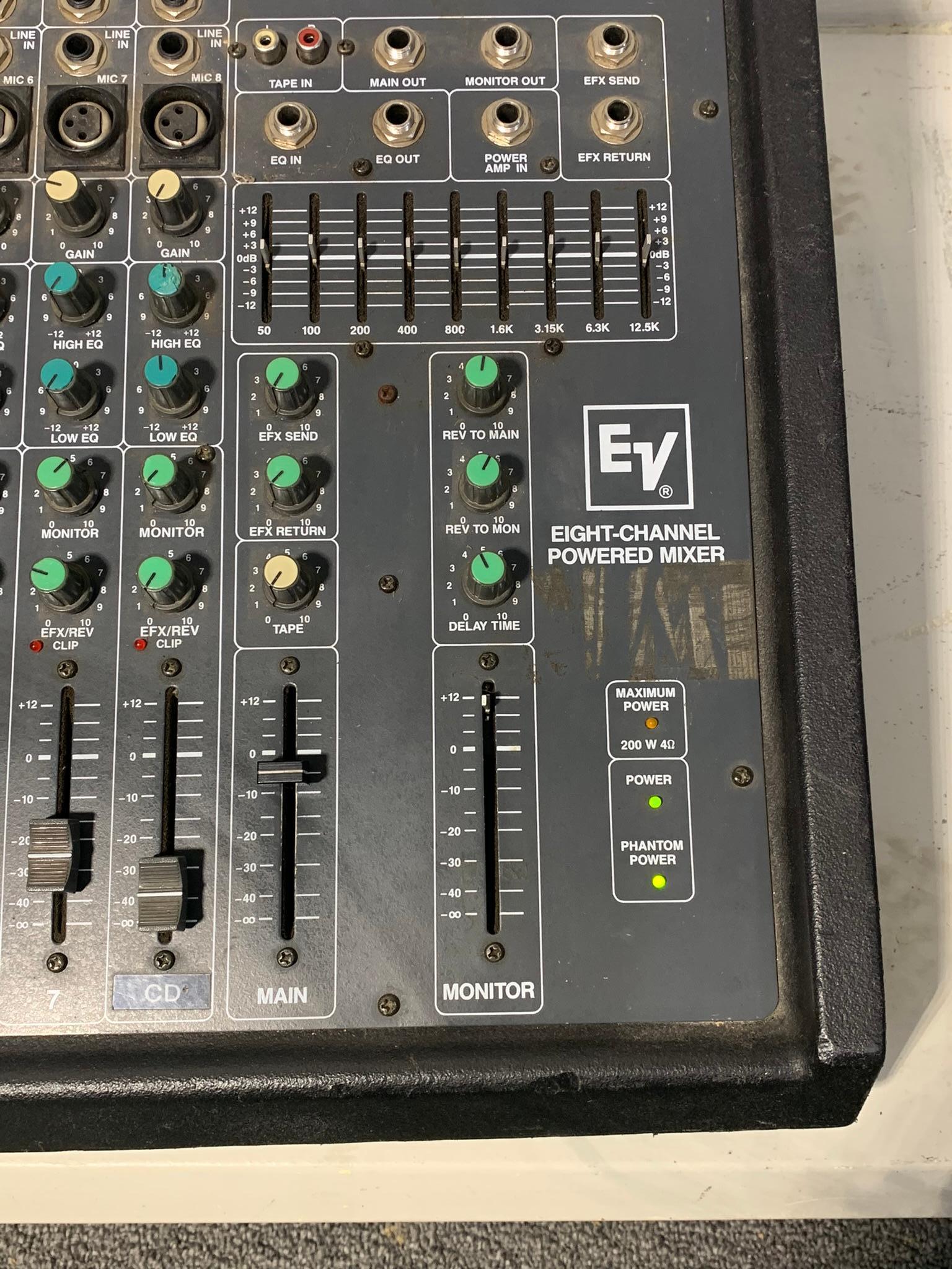 EV Eight-Channel Powered Mixer, 81 PMX Power Mix