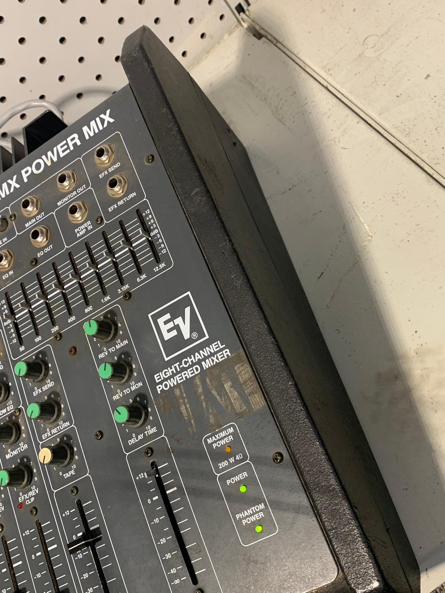 EV Eight-Channel Powered Mixer, 81 PMX Power Mix