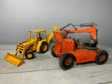 John Deere Ertl Tractor + Nylint Bulldozer Toy