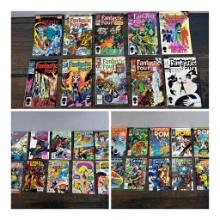 A Large Group 30 Marvel Comic Books Including Fantastic Four, Guardians of The Galaxy, and More!