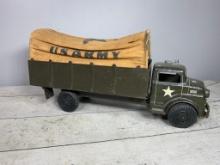 Vintage Marx Lumar U. S. Army Troop Carrier Transport Toy Truck