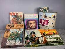 Mixed Lot of Vintage GI Joe Games, Puzzle, and Costume