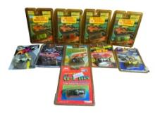 Group of Ten Slot Cars by Various Makers