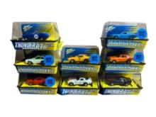 Group of Eight Johnny Lightning Thunderjet 500 Slot Cars