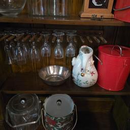 Stemware, Litre Bottles, Ice Buckets, & Small Decor