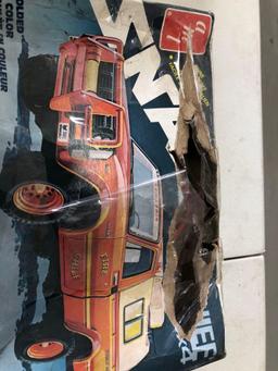 Amt model car kits. Corvette, Dukes of Hazards and Toyota fire chief