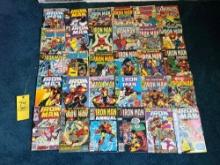 (30) Vintage Marvel Iron Man Comic Books