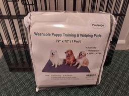 Dog Cage w/ Puppy Training Floor Mat