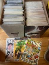 2 boxs of Marvel comic books