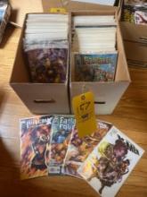2 boxs of Marvel Comic books