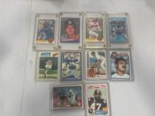 Assortment of Topps and Score Baseball and Football Cards