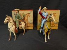 Roy Rogers & Trigger, Dale Evans & Buttermilk with original boxes