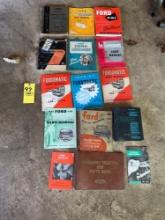 old 50's Ford shop manuals and catalogues