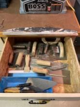 Drawer of Cement Tools