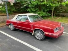 1984 Dodge Turbo 600 electric fuel injection auto convertible