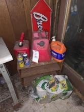 Fuel Cans, Barberton Brookside Sign, Stand , Paper Towels