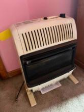 Natural gas room heater