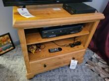 TV Stand and DVDs