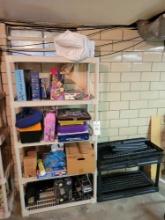 (2) Shelves With Contents, games, toys