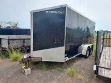 (Item off site - 1/4 mile from Auction Barn) Stealth Trailers Titan 64 Enclosed 19 Foot Double Axle