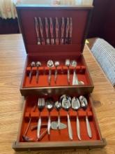 Oneida flatware, service for 8 with extras including serving PCs.