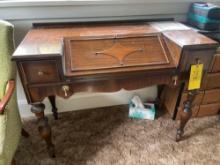 Vintage mahogany spinet desk
