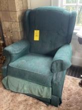 Green recliner chair