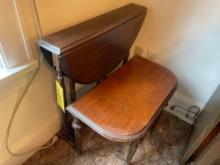 double drop leaf table and bench