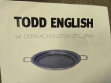 Todd English 14in Ceramic nonstick grill pan