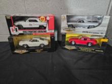 4 American Muscle 1/18 Scale Diecast Cars