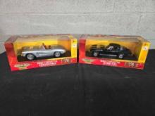 2 American Muscle Ertle Collection 1/18 Scale Diecast Cars