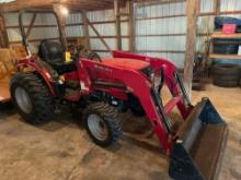 Mahindra 3016 Diesel Tractor 4WD, Shuttle shift, loader tractor