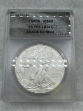 2013s Graded American Silver Eagle .999 Silver MS69