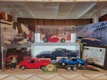 Contents 1 white shelf only Replicarz Racer Die-Cast Corvettes Pickup Truck plus